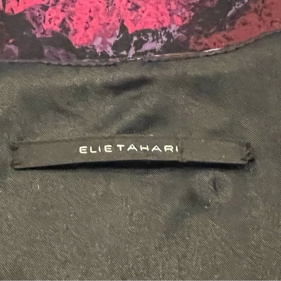 EUC SZ8 Elie Tahari Floral Cap sleeve dress - Picture 4 of 4